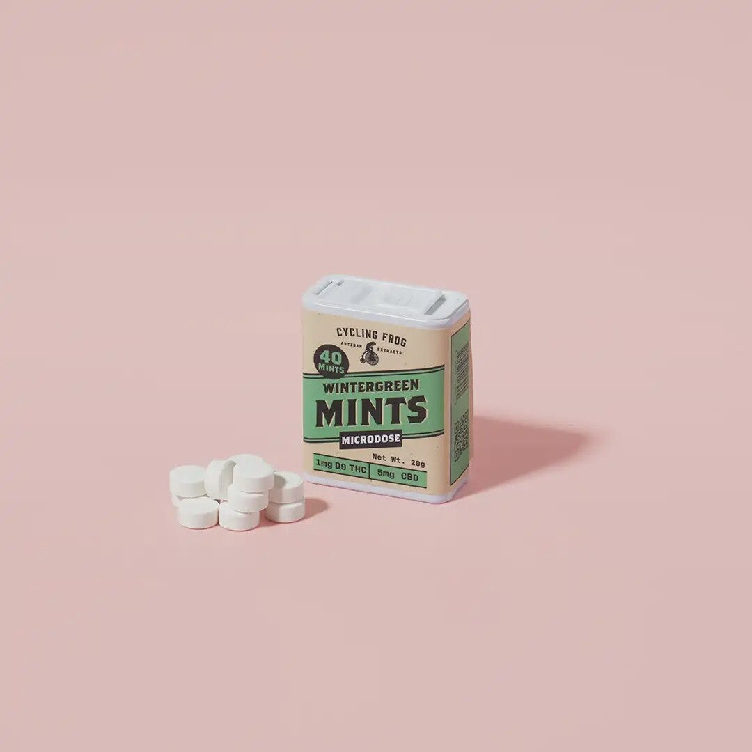 Cycling Frog: Wintergreen Mints - 1mg THC + 5mg CBD (40ct)