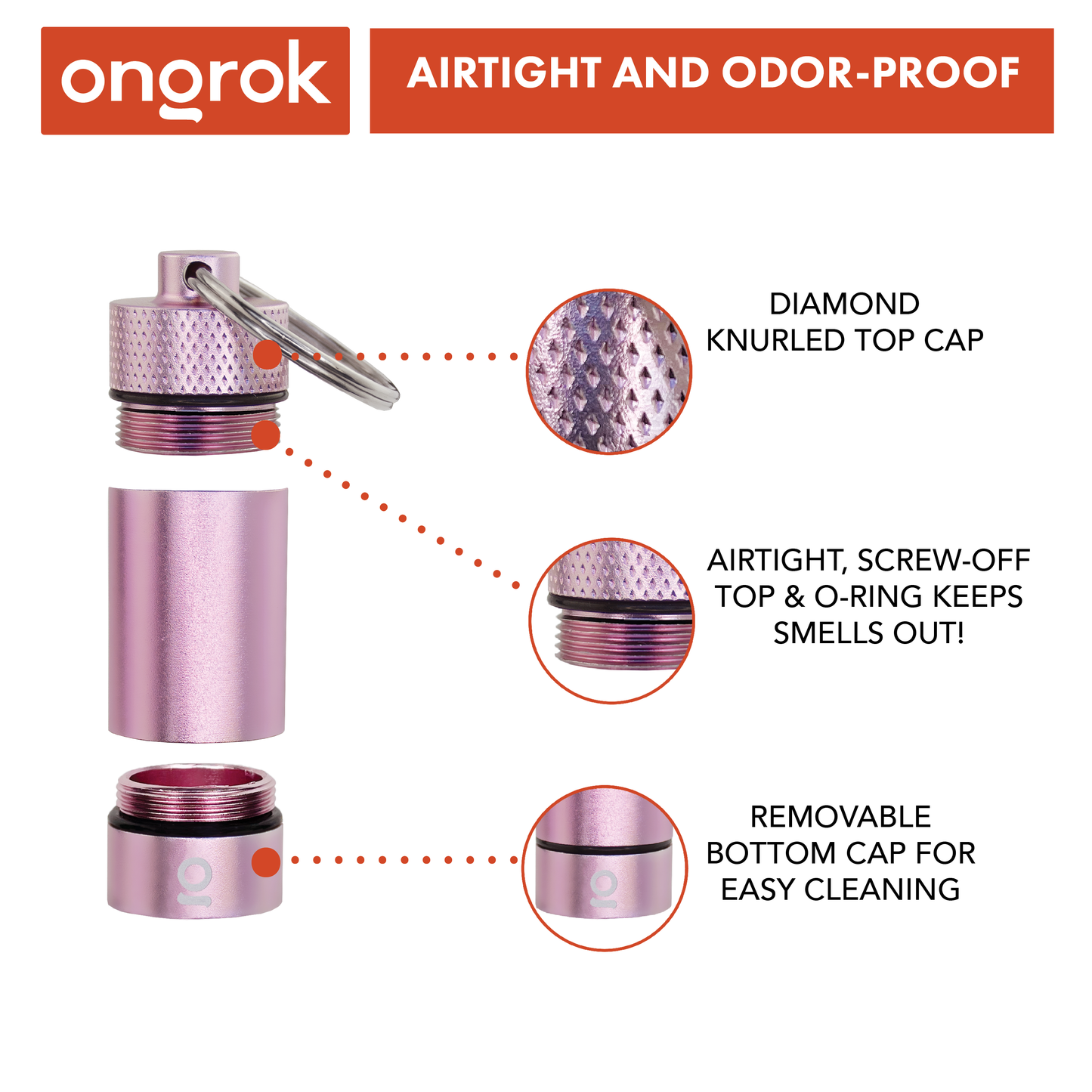 Ongrok Small Storage Keychain