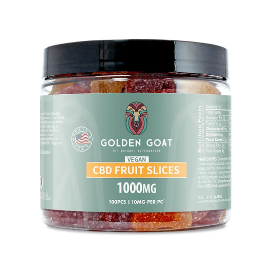 CBD Vegan Gummies 1000MG - Fruit Slices