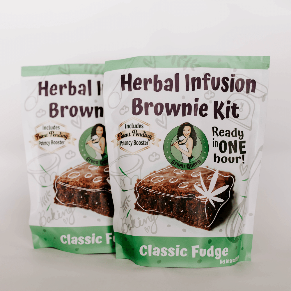 Green Queens' Herbal Infusion Brownie Kit (DIY Edibles)