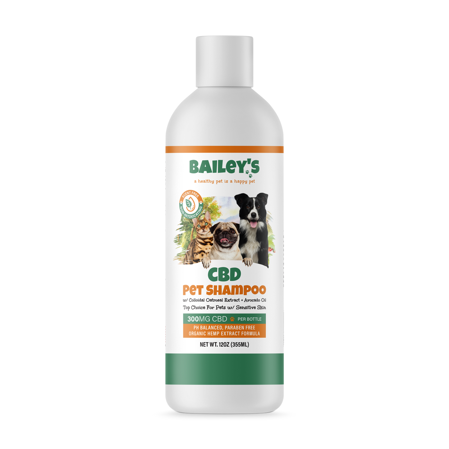 Bailey's 300MG CBD Pet Shampoo