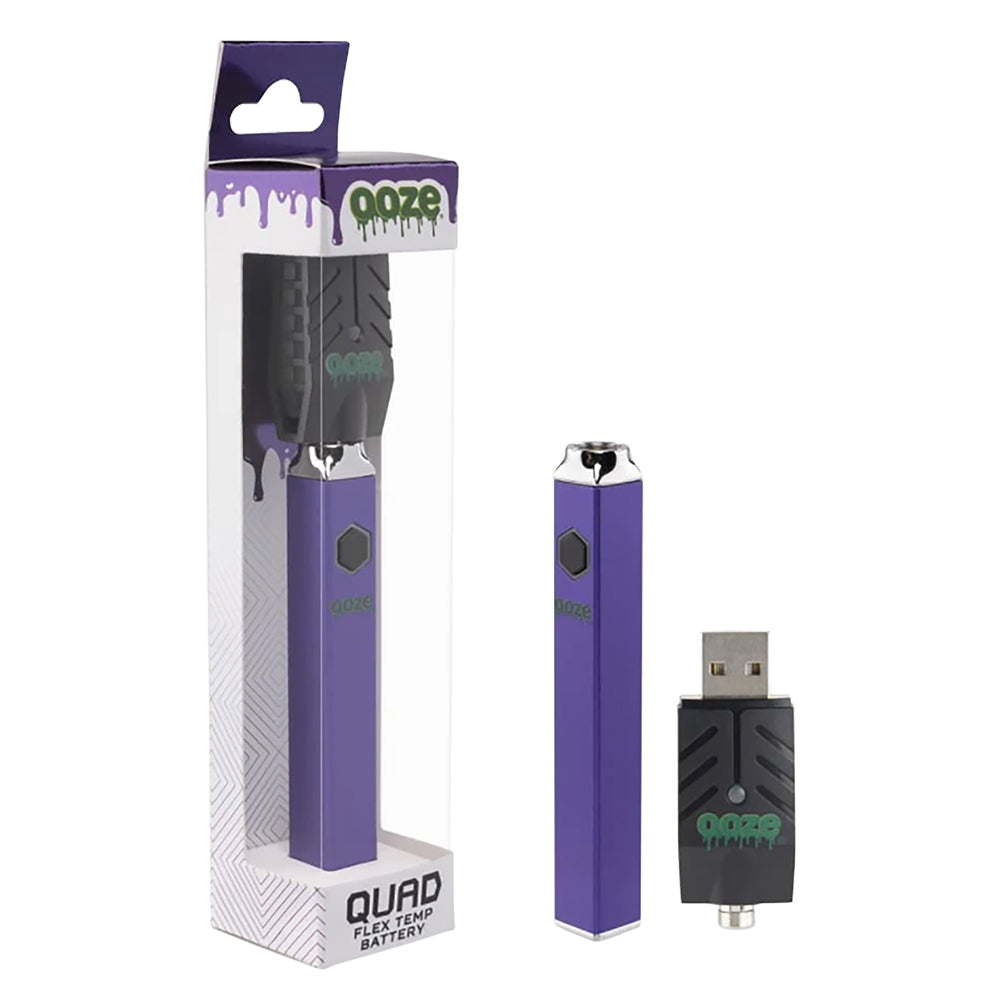 Ooze Quad Flex Temp Square Vape Pen 510 Battery