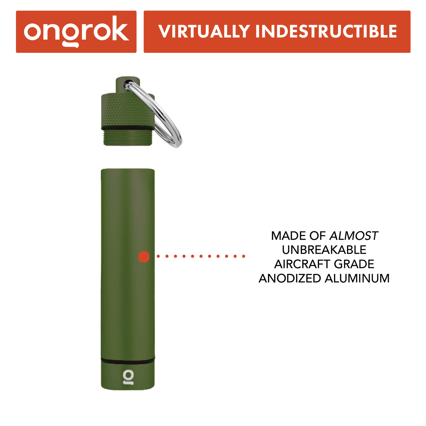 Ongrok Aluminum Storage Keychain