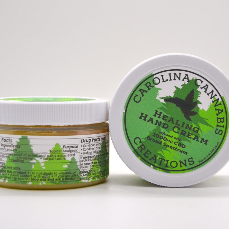 Healing Hand Cream 2000mg - Carolina Cannabis Creations