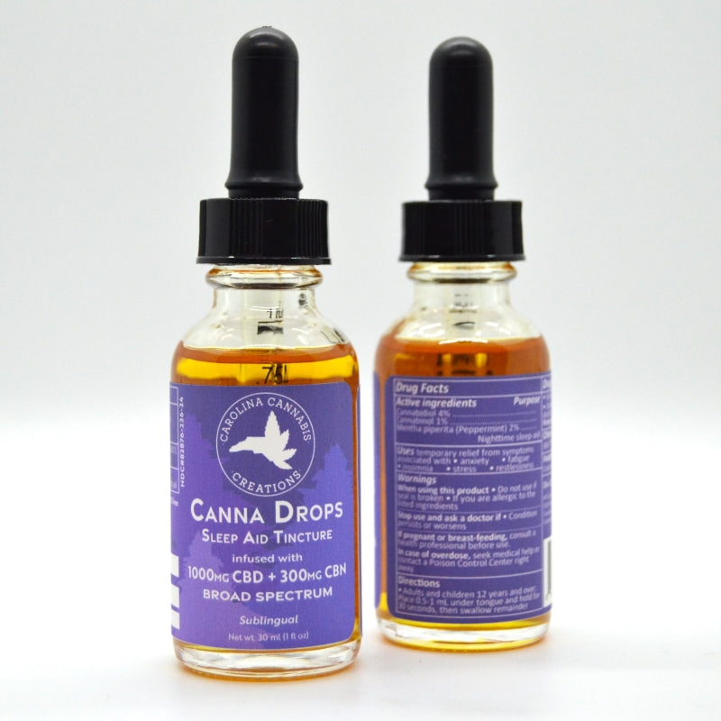 Canna Drops CBN Sleep Aid tincture - Carolina Cannabis Creations