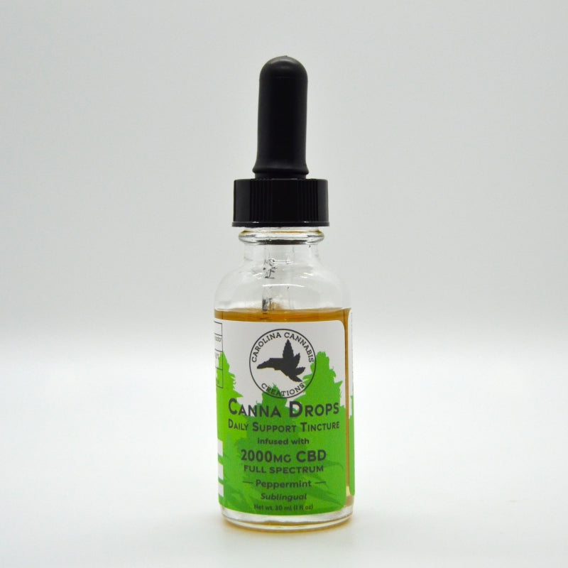 Canna Drops full spectrum Daily Support 2000mg tincture - Carolina Cannabis Creations