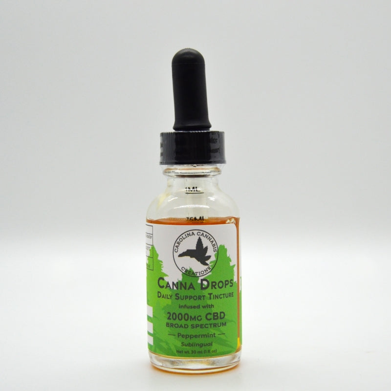 Canna Drops broad spectrum Daily Support 2000mg tincture - Carolina Cannabis Creations