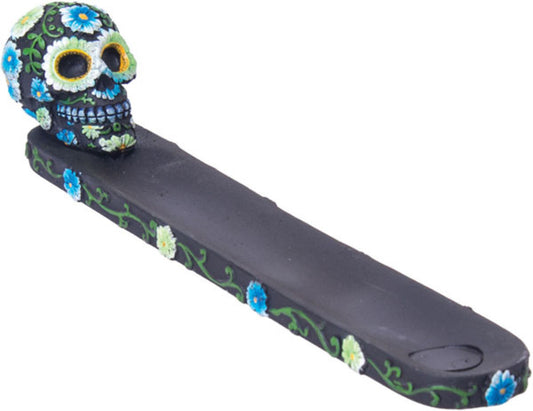 Flower Sugar Skull Incense Burner