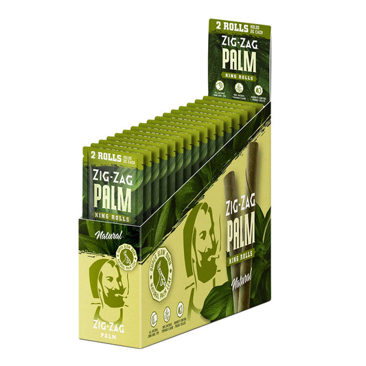 Zig Zag Natural King Palm Rolls | 2pk | 15pc Display