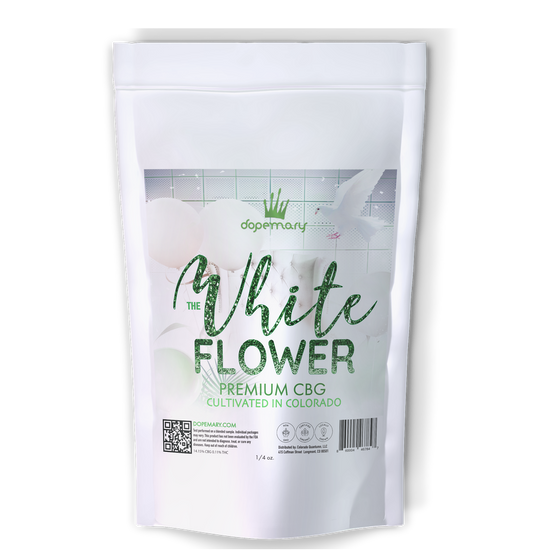 White Organic CBG Hemp Flower