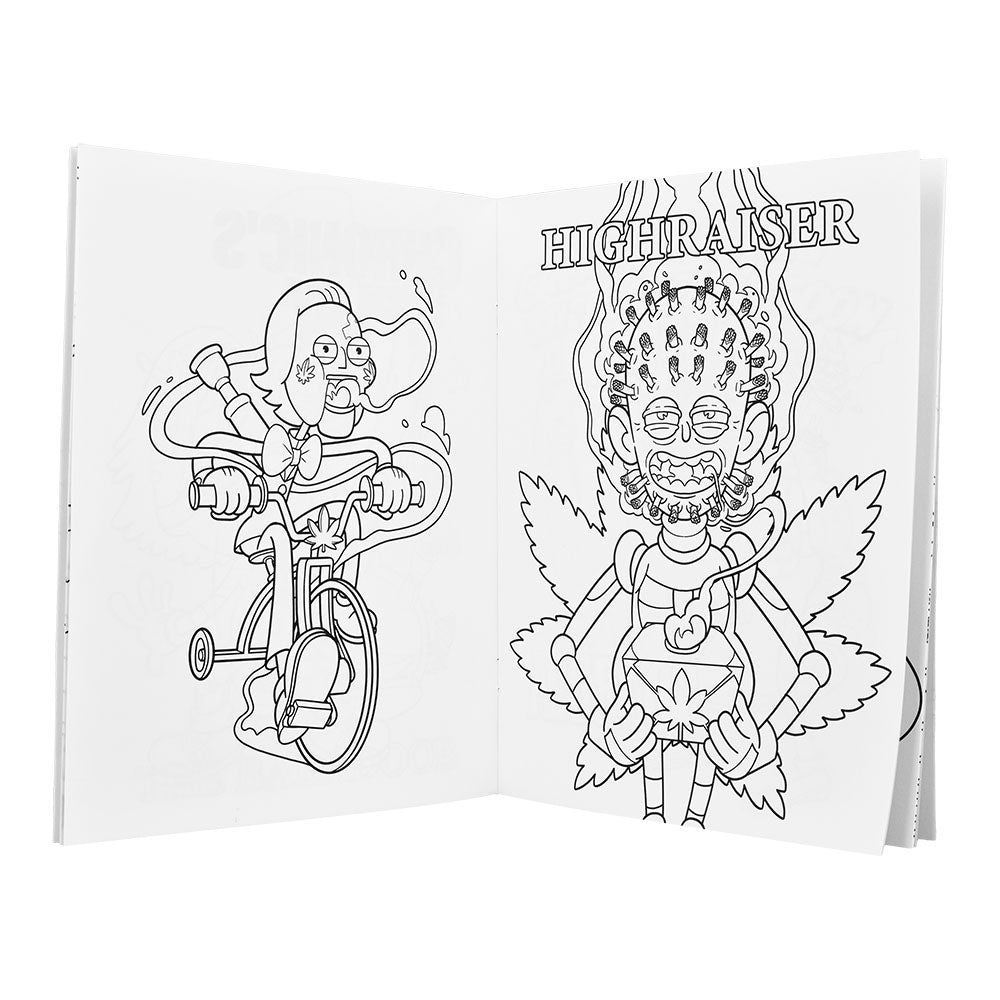 Wood Rocket Killer Buds Adult Coloring Book - 8.5"x11"