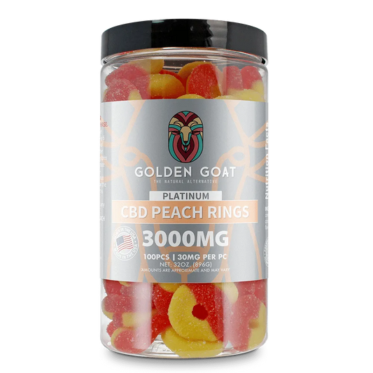 Platinum CBD Gummies 3000mg - Peach Rings