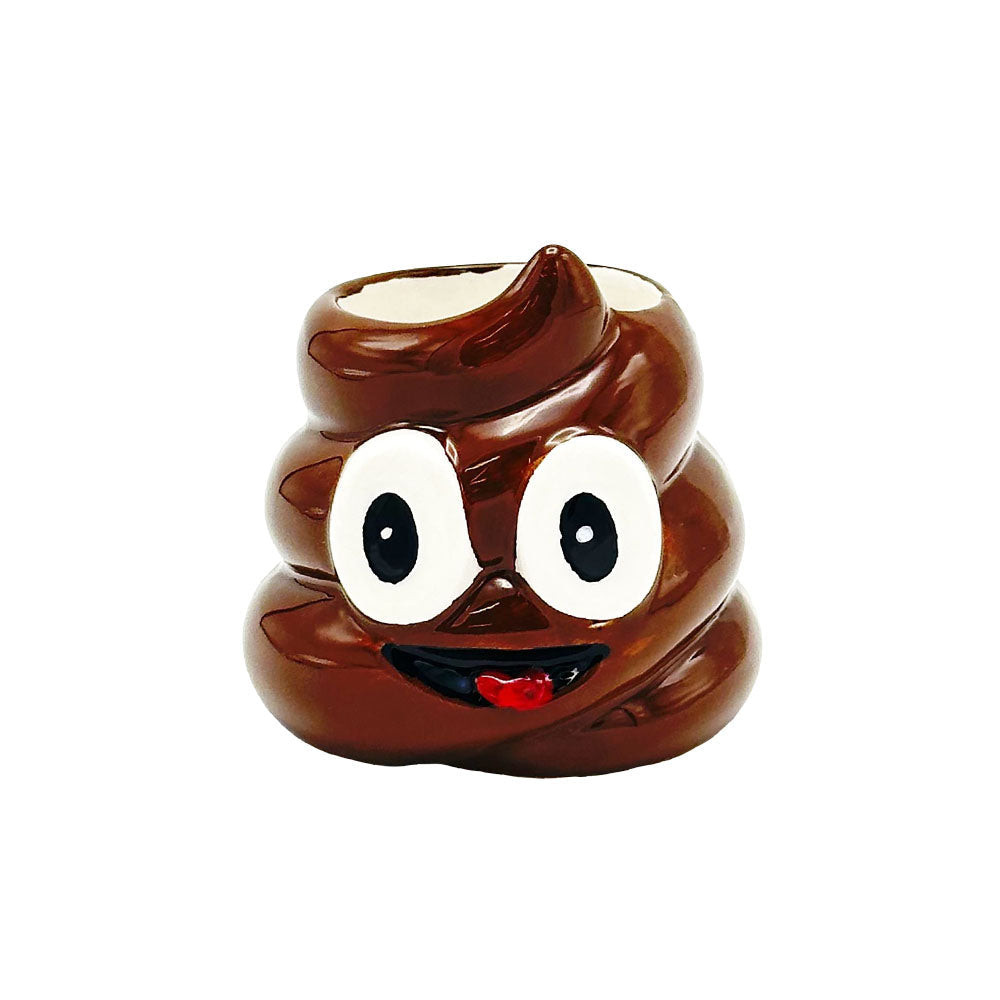 Happy Poop Ceramic Shot Glass - 4oz