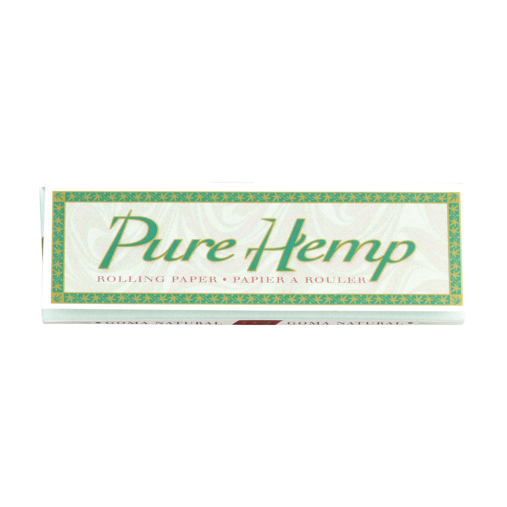 25pc Pure Hemp 1 1/4 Rolling Papers Display